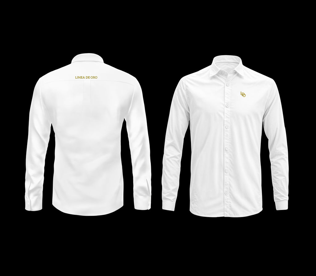 LDO Signature Long Sleeve Shirt – WHITE