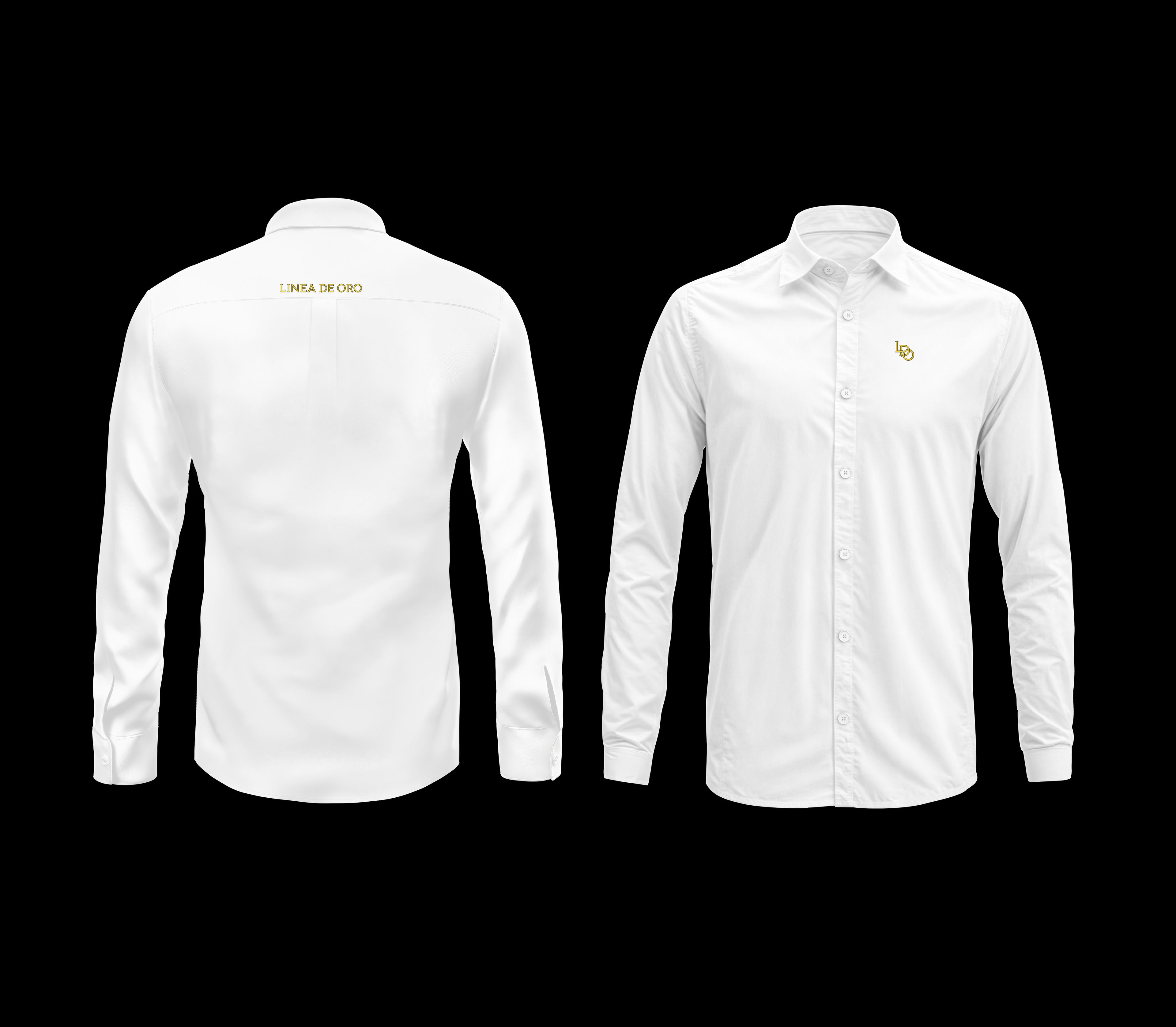 LDO Signature Long Sleeve Shirt – WHITE
