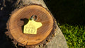 Western Cow Tag Keychain